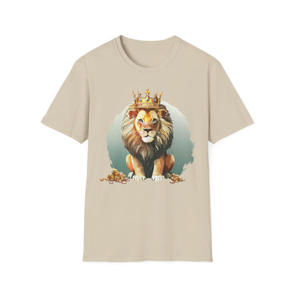 Unisex Lion Shirt Animal Tee Softstyle Gildan 64000 100 Percent Cotton Tee