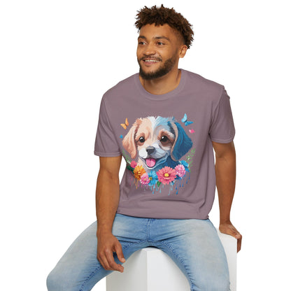 Dog Shirt Unisex Softstyle Tee Gildan 64000 100 Percent Ring Spun Cotton