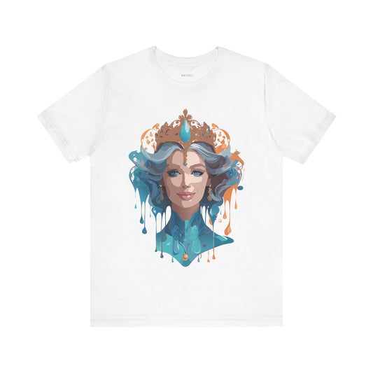 T-Shirt aus natürlicher Baumwolle – Queen Collection