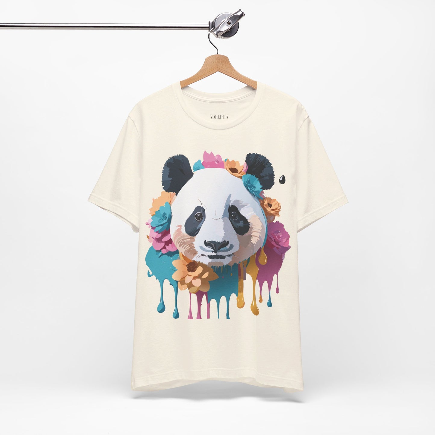 T-Shirt aus natürlicher Baumwolle mit Panda