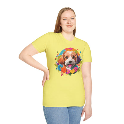 Unisex Dog Shirt Softstyle Cotton Tee Gildan 64000 Animal Tee
