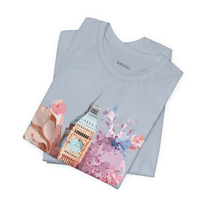 Natural Cotton Tee Shirt - Beautiful Places Collection - London Printify
