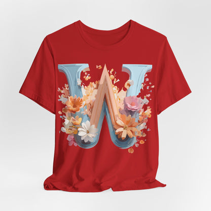 Natural Cotton Tee Shirt - Letters Collection - W Printify