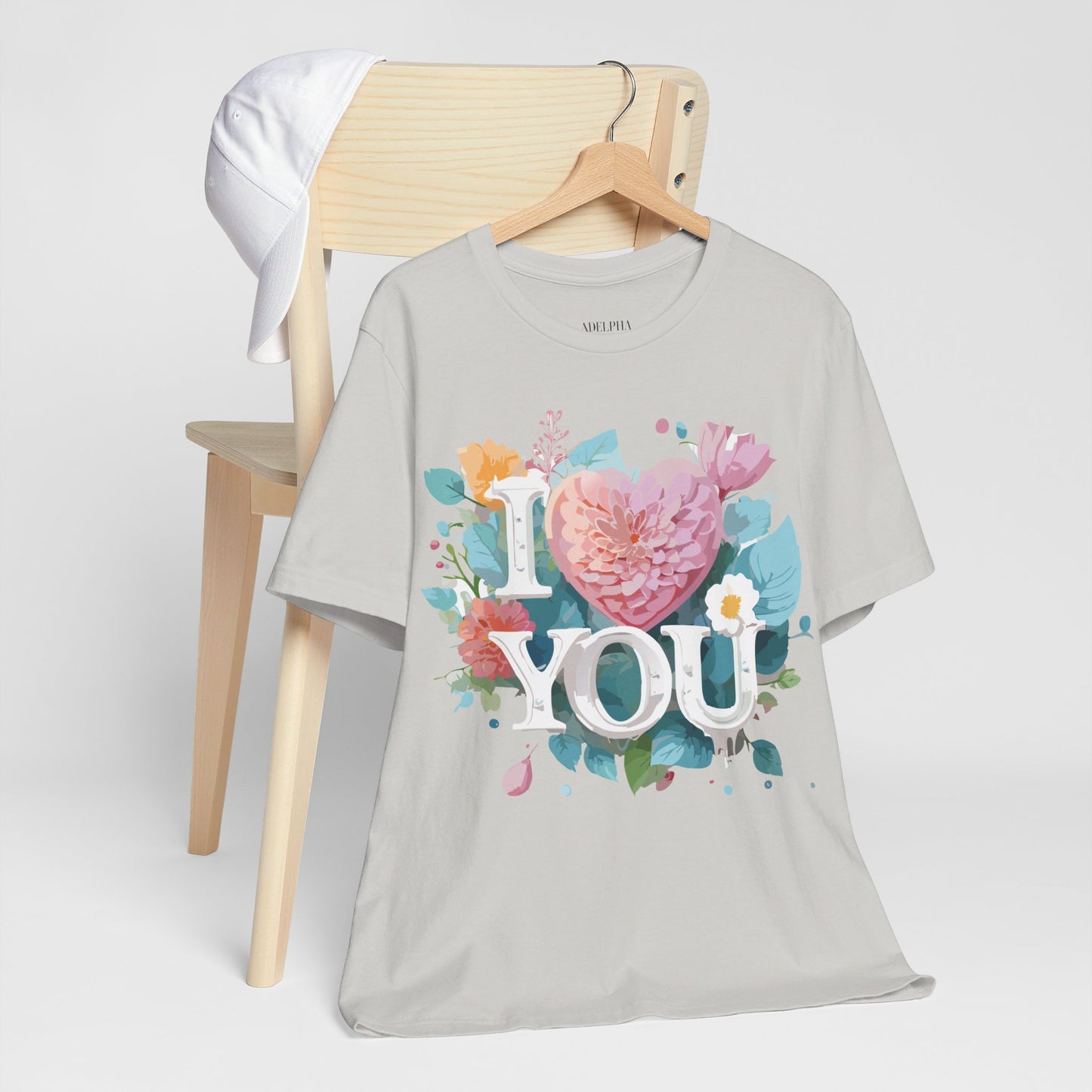 T-Shirt aus natürlicher Baumwolle – Love Story-Kollektion