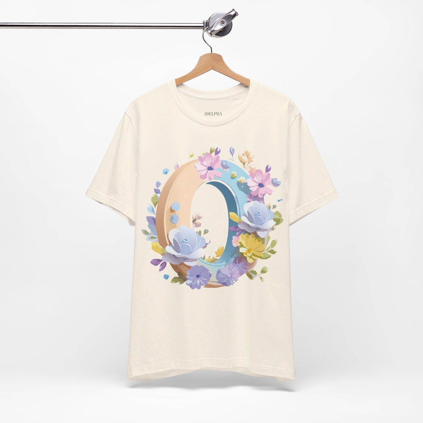 Natural Cotton Tee Shirt - Letters Collection - O