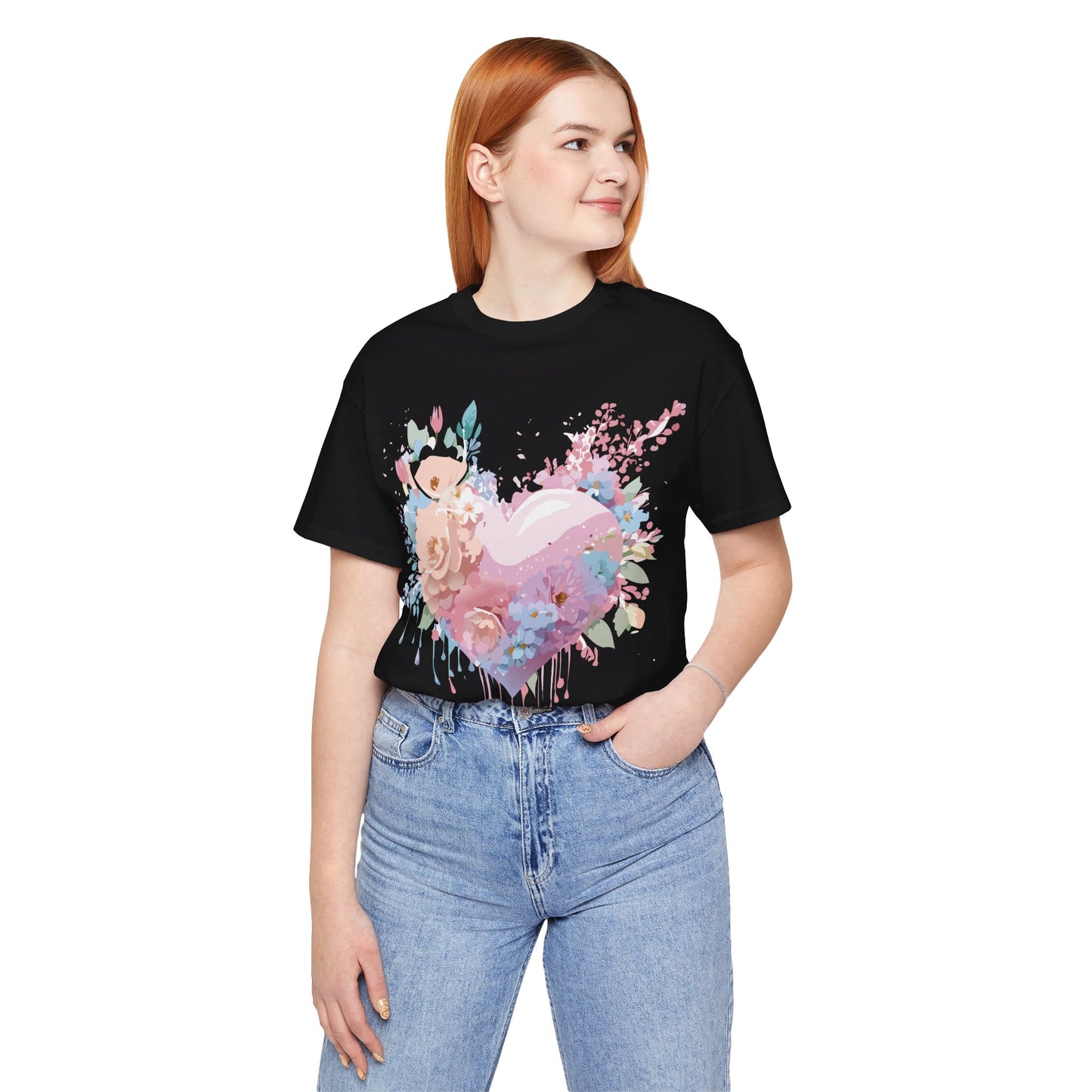 T-Shirt aus natürlicher Baumwolle – Love Story Collection