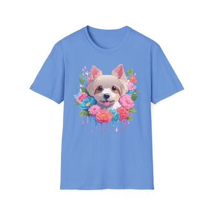 Unisex Gildan Softstyle Animal Print Dog Shirt Tee 100 Percent Cotton