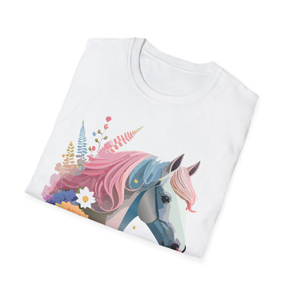 Horse Shirt Unisex Gildan Softstyle 64000 Cotton Tee With Animals