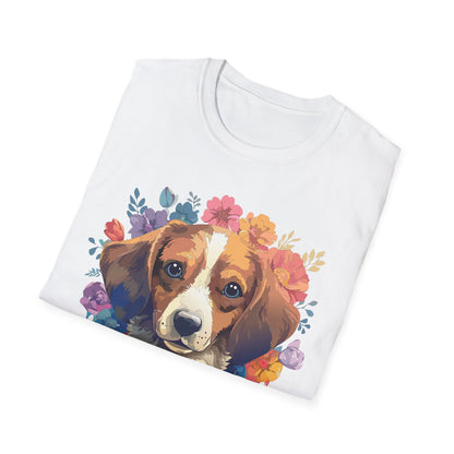 Unisex Dog Shirt Animal Print Tee Gildan Softstyle 64000 Cotton
