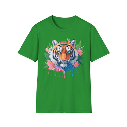 Tiger Shirt Unisex Animal Tee Softstyle Gildan 64000 Cotton Tee