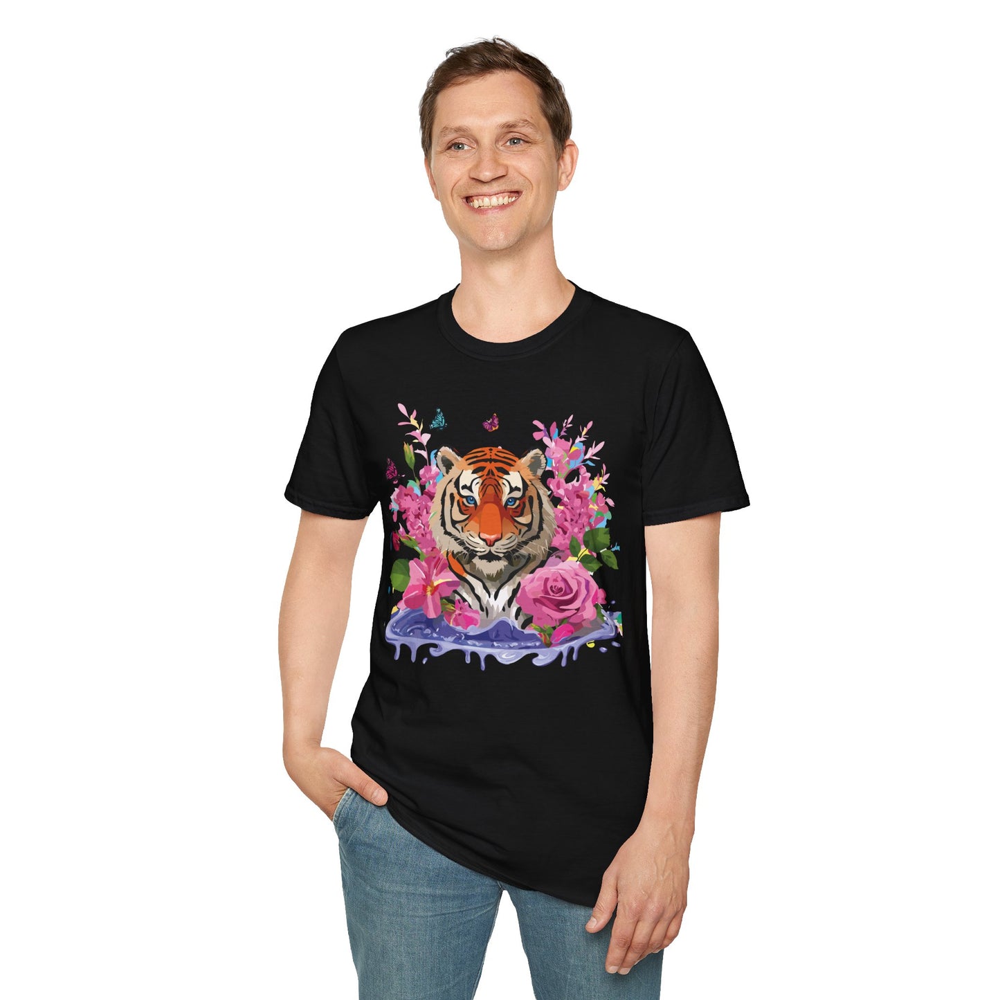 Tiger Shirt, Shirt with Tiger, Animal Tee, Shirt with Animals