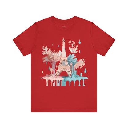 Natural Cotton Tee Shirt - Beautiful Places Collection - Paris Printify