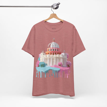Natural Cotton Tee Shirt - Beautiful Places Collection - Rome Printify