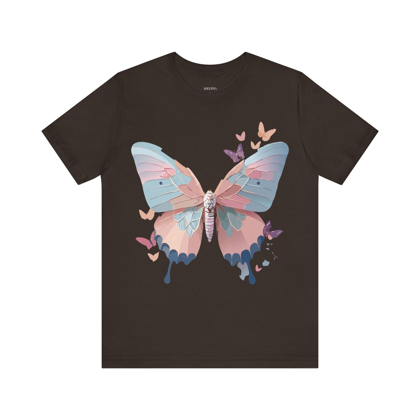 T-shirt en coton naturel avec papillon