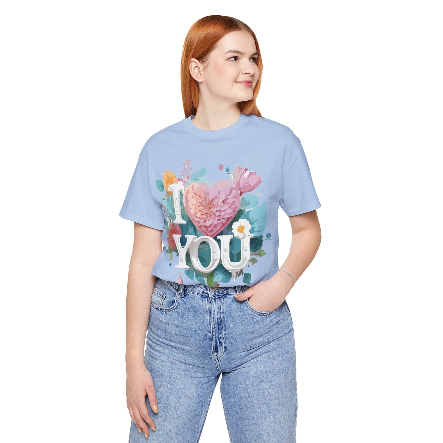 T-Shirt aus natürlicher Baumwolle – Love Story-Kollektion