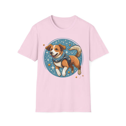 Unisex Dog And Animal Print Shirt Gildan Softstyle 64000 Tee