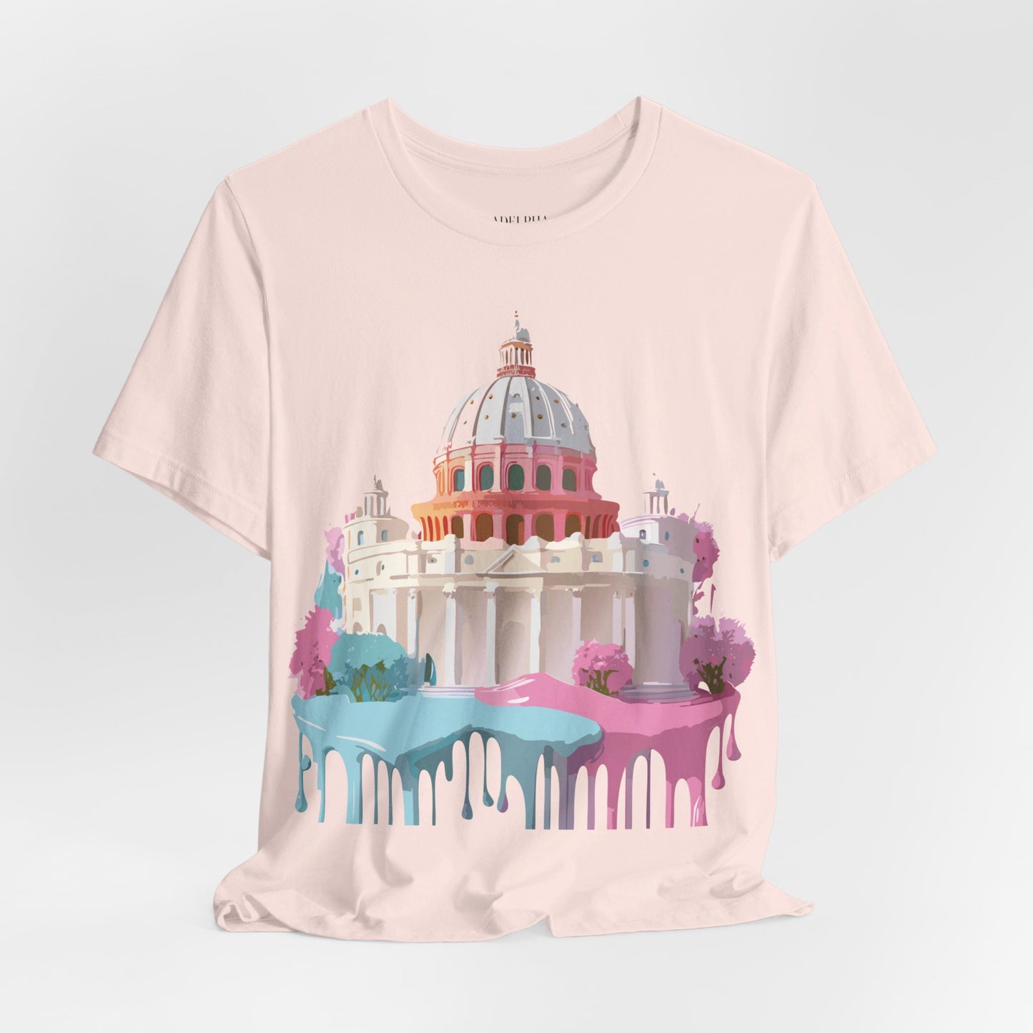 Natural Cotton Tee Shirt - Beautiful Places Collection - Rome