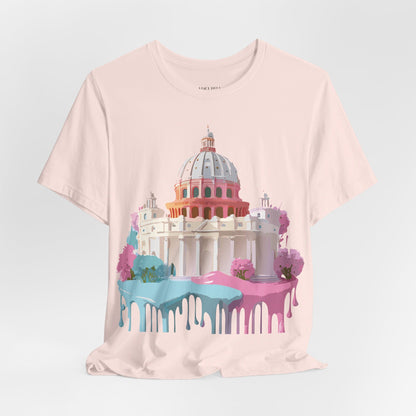 Natural Cotton Tee Shirt - Beautiful Places Collection - Rome Printify