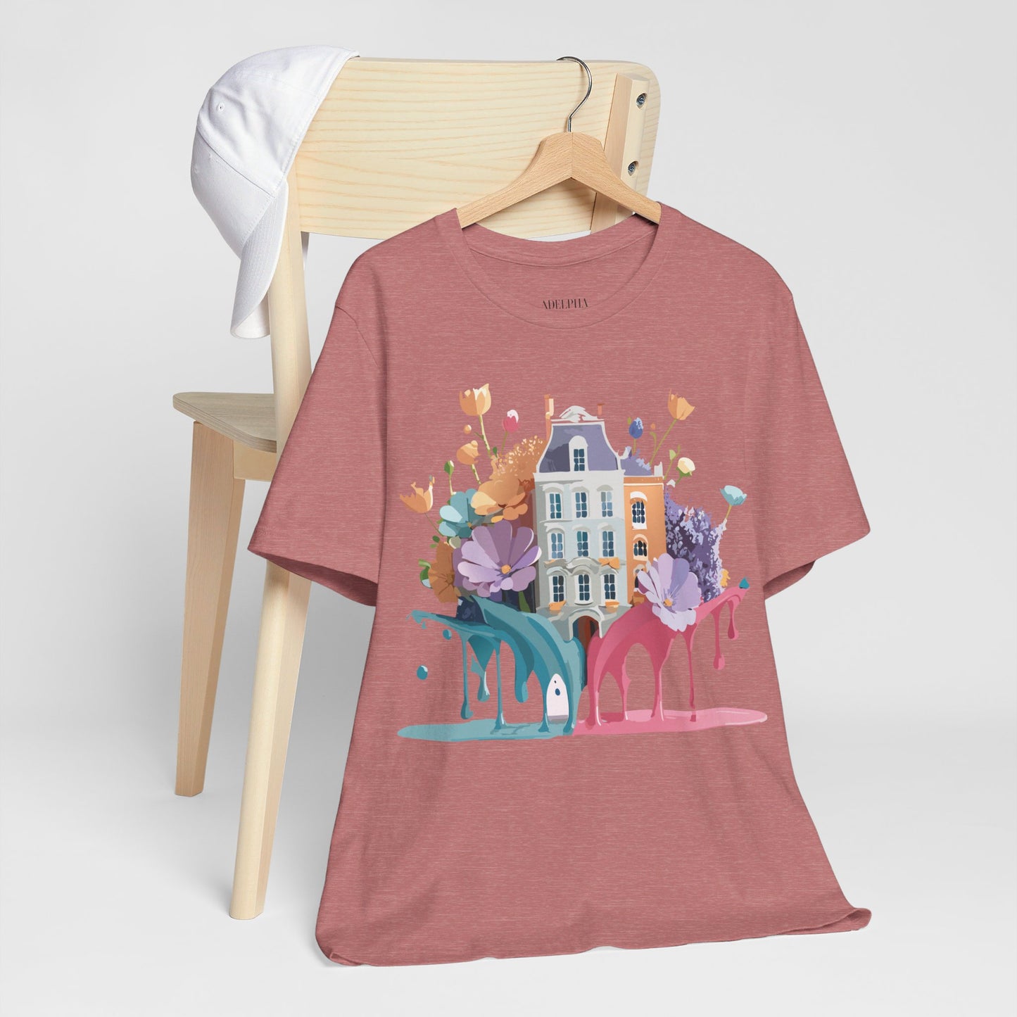 Natural Cotton Tee Shirt - Beautiful Places Collection - Amsterdam