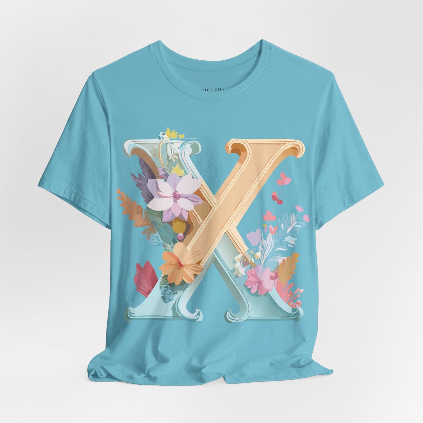 T-shirt en coton naturel - Collection Lettres - X