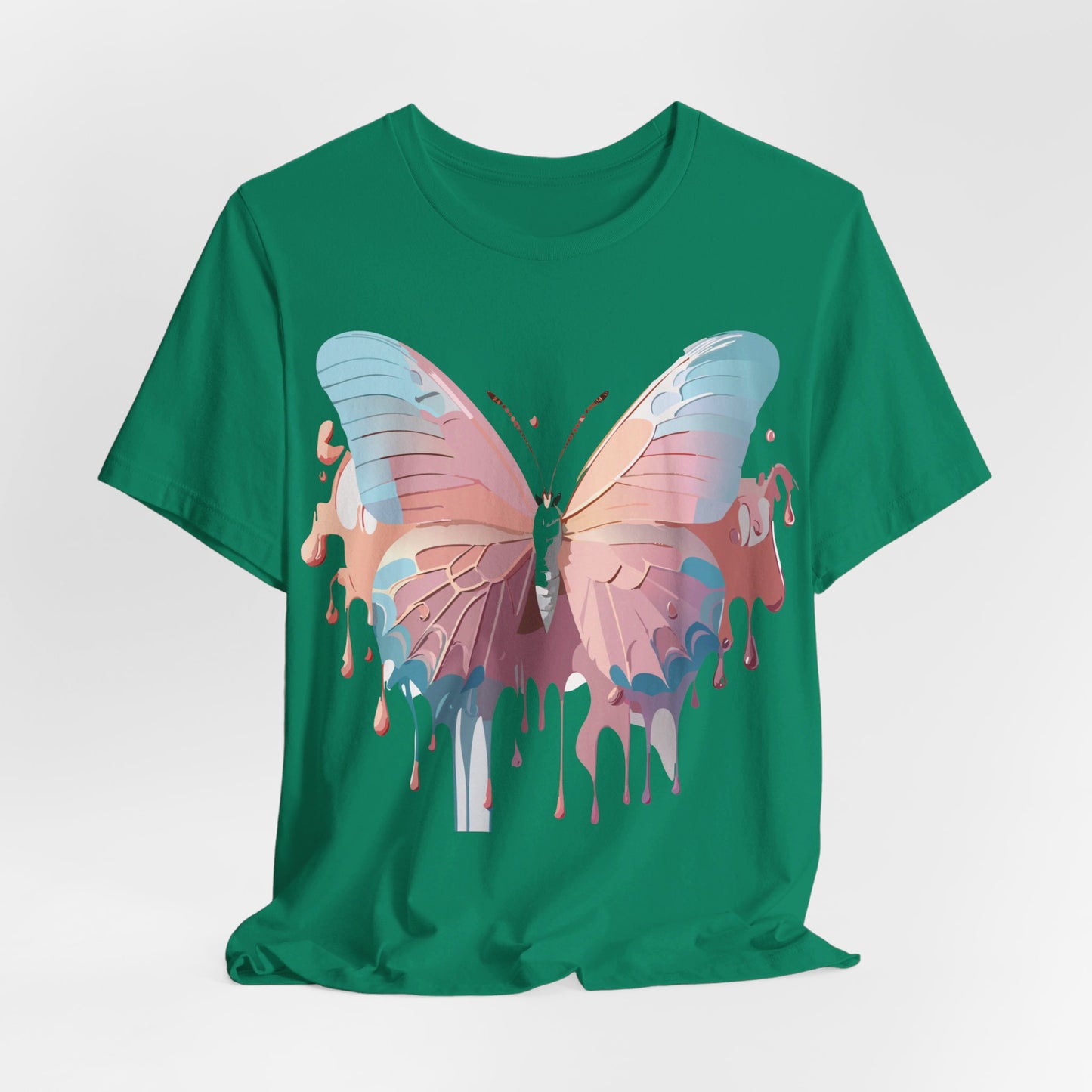 T-shirt en coton naturel avec papillon