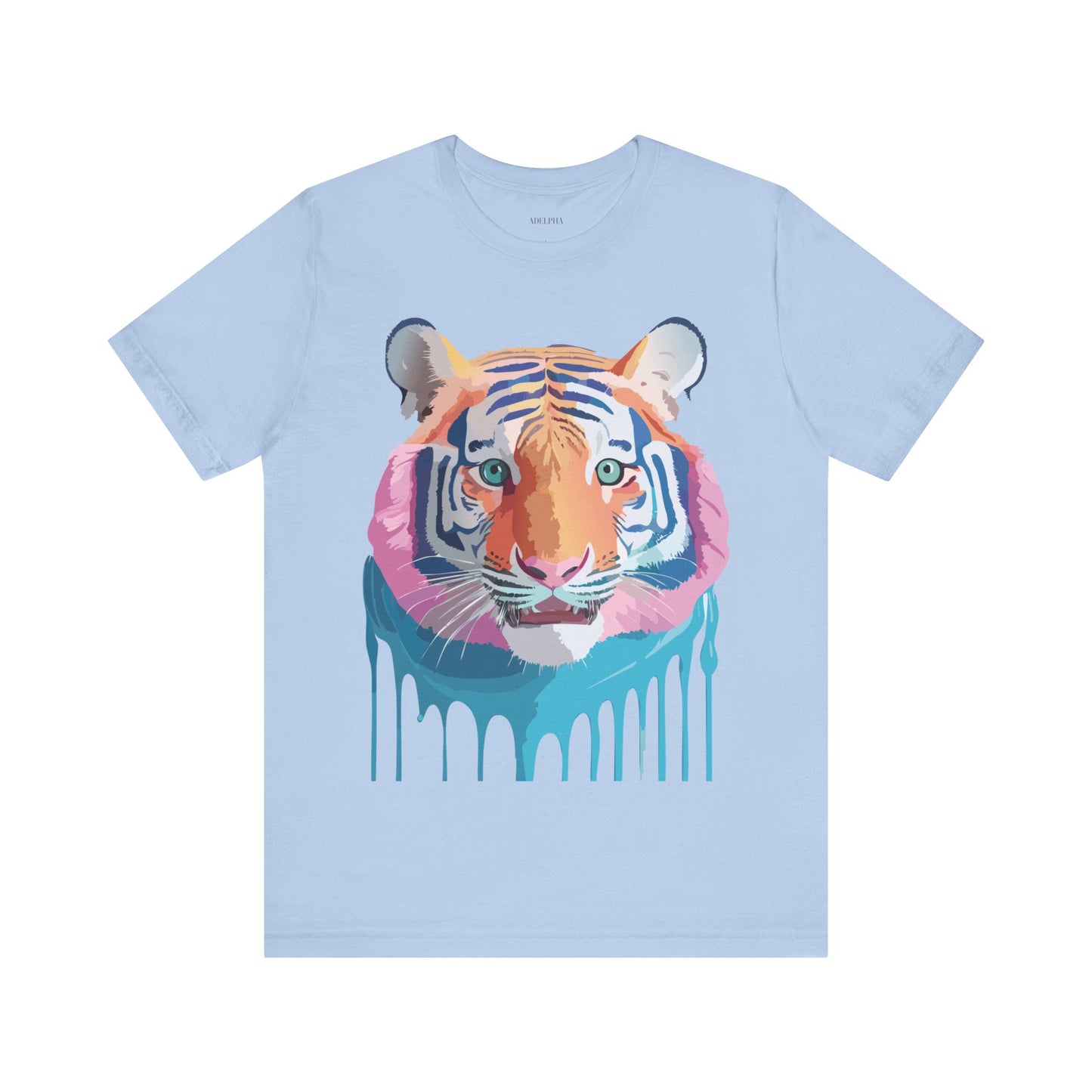 Natural Cotton Tee Shirt with Tiger