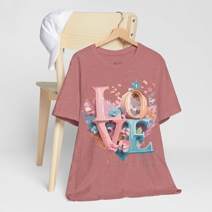 Natural Cotton Tee Shirt - Love story Collection Printify