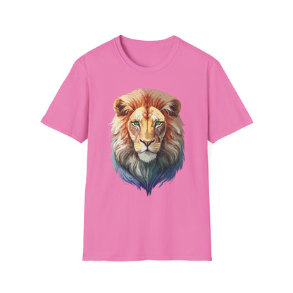 Lion Shirt Unisex Animal Tee Gildan Softstyle 64000 Cotton Tee