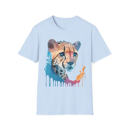Cheetah Shirt Unisex Tee Softstyle Gildan 64000 100 Percent Ring Spun Cotton