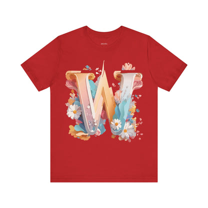 Natural Cotton Tee Shirt - Letters Collection - W Printify