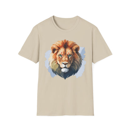 Lion Shirt Unisex Animal Tee Softstyle Gildan 64000 100 Percent Ring Spun Cotton