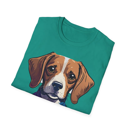 Dog Shirt Unisex Animal Print Tee Softstyle 100 Percent Cotton Gildan 64000