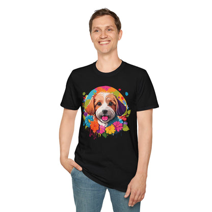 Unisex Dog Shirt Softstyle Cotton Tee Gildan 64000 Animal Tee