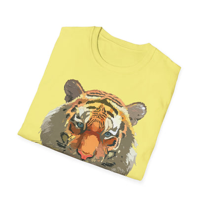 Unisex Tiger Shirt Gildan Softstyle 64000 Cotton Tee For Everyday Comfort