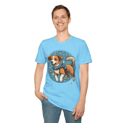 Unisex Dog And Animal Print Shirt Gildan Softstyle 64000 Tee