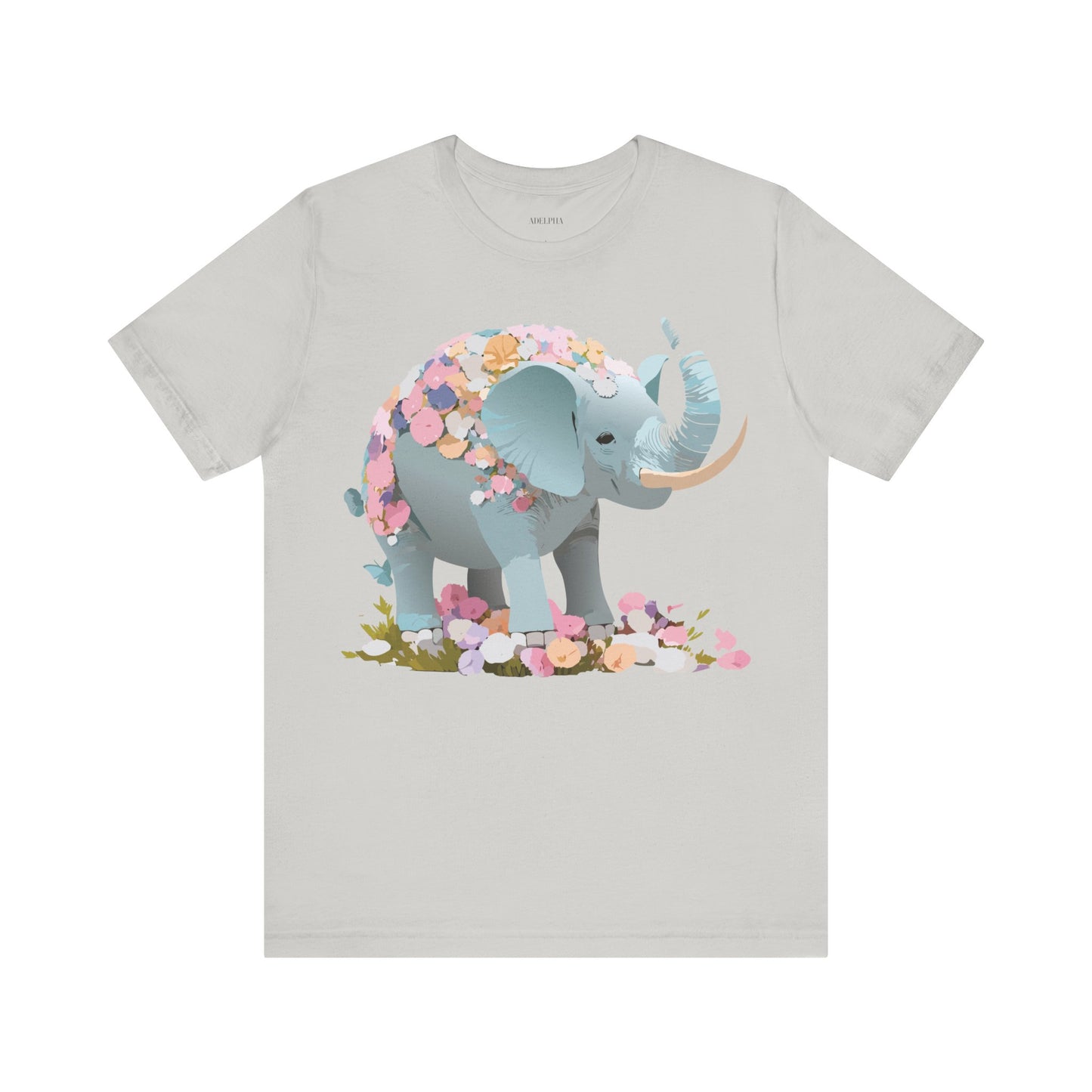 T-Shirt aus natürlicher Baumwolle mit Elefant