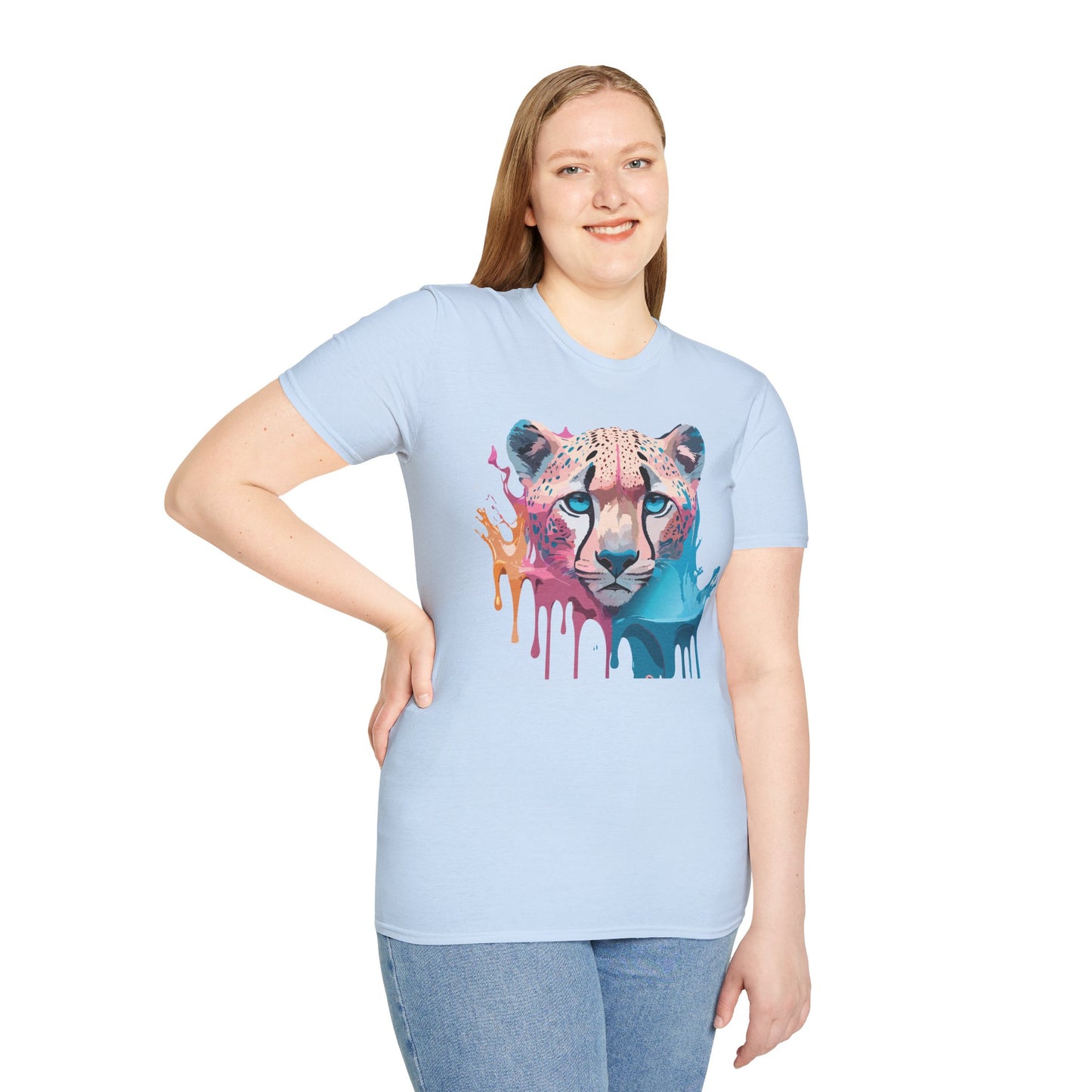 Cheetah Shirt, Shirt with Cheetah, Cheetah Tee, Shirt with Animals