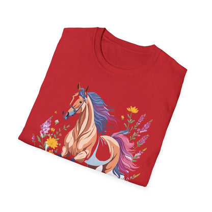 Horse Shirt Unisex Softstyle 64000 Cotton Tee Gildan 100 Percent Ring Spun