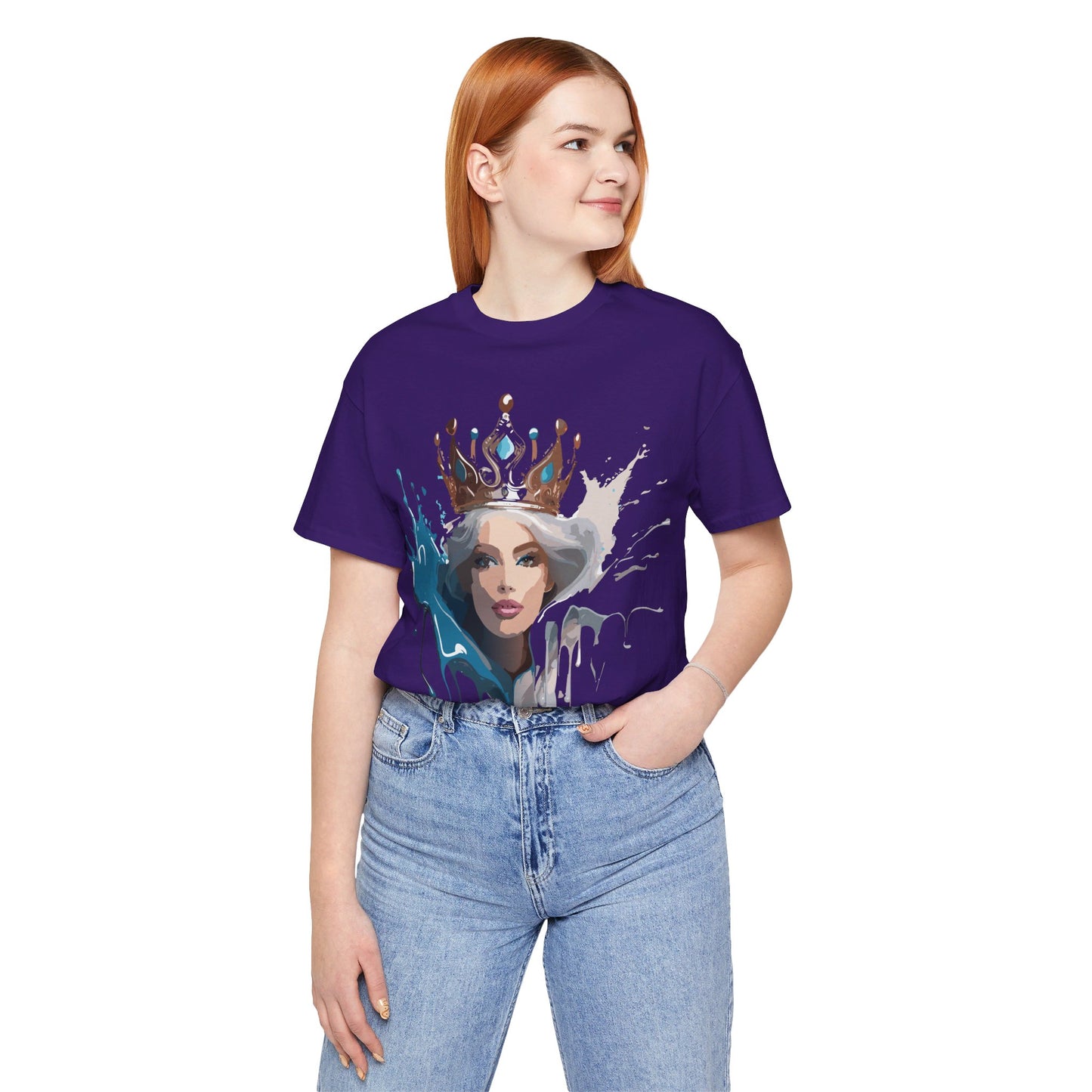 T-Shirt aus natürlicher Baumwolle – Queen Collection