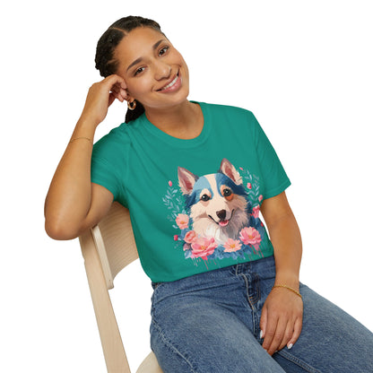 Dog Shirt Unisex Animal Tee Softstyle Cotton Lightweight Breathable