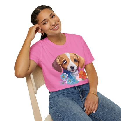 Unisex Dog Shirt Animal Graphic Tee Soft Cotton Gildan 64000