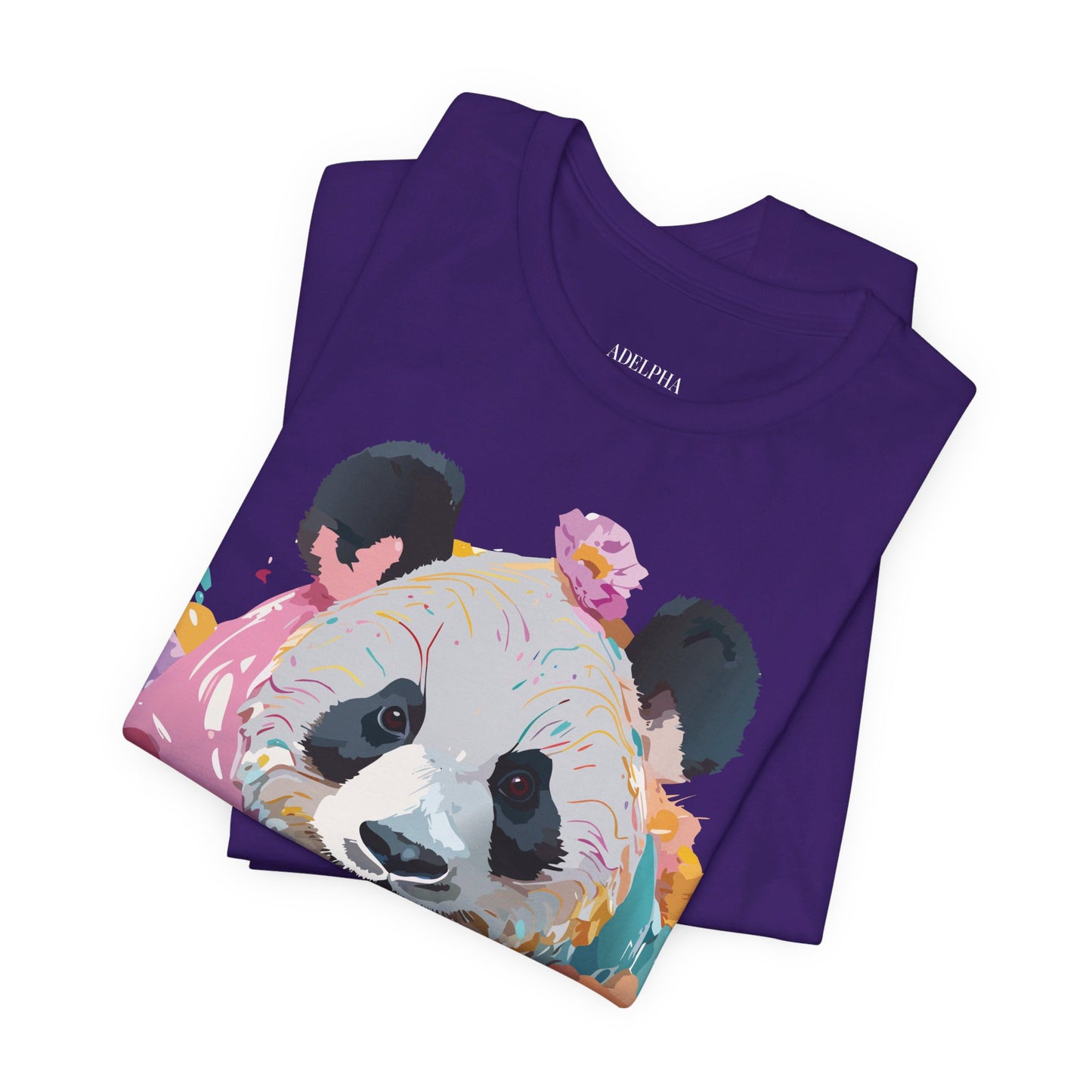 T-shirt en coton naturel avec panda