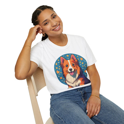 Unisex Dog Shirt Animal Print Tee Gildan Softstyle 64000 Tee