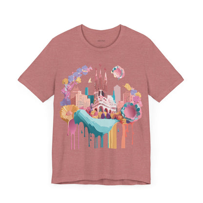 Tourist Shirt, Shirt with Barcelona - ADELPHA