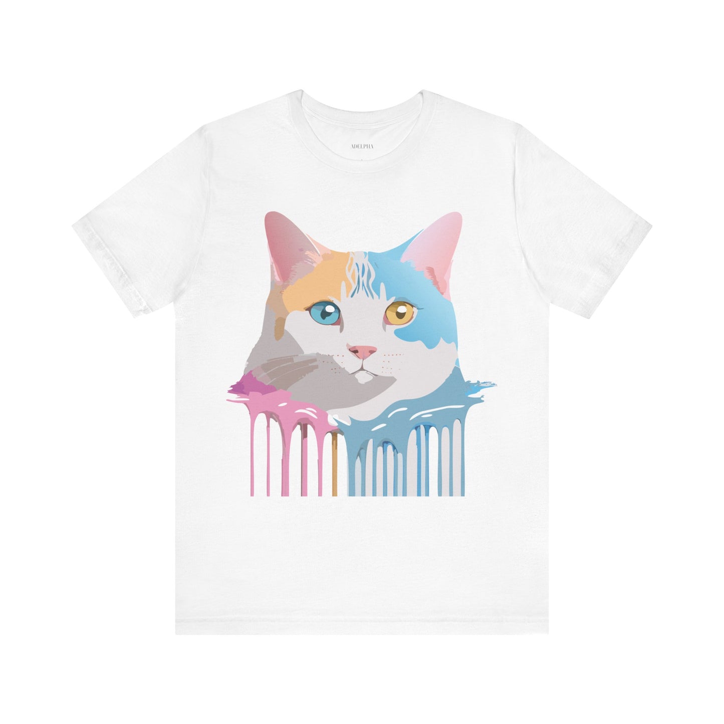 T-shirt en coton naturel avec chat