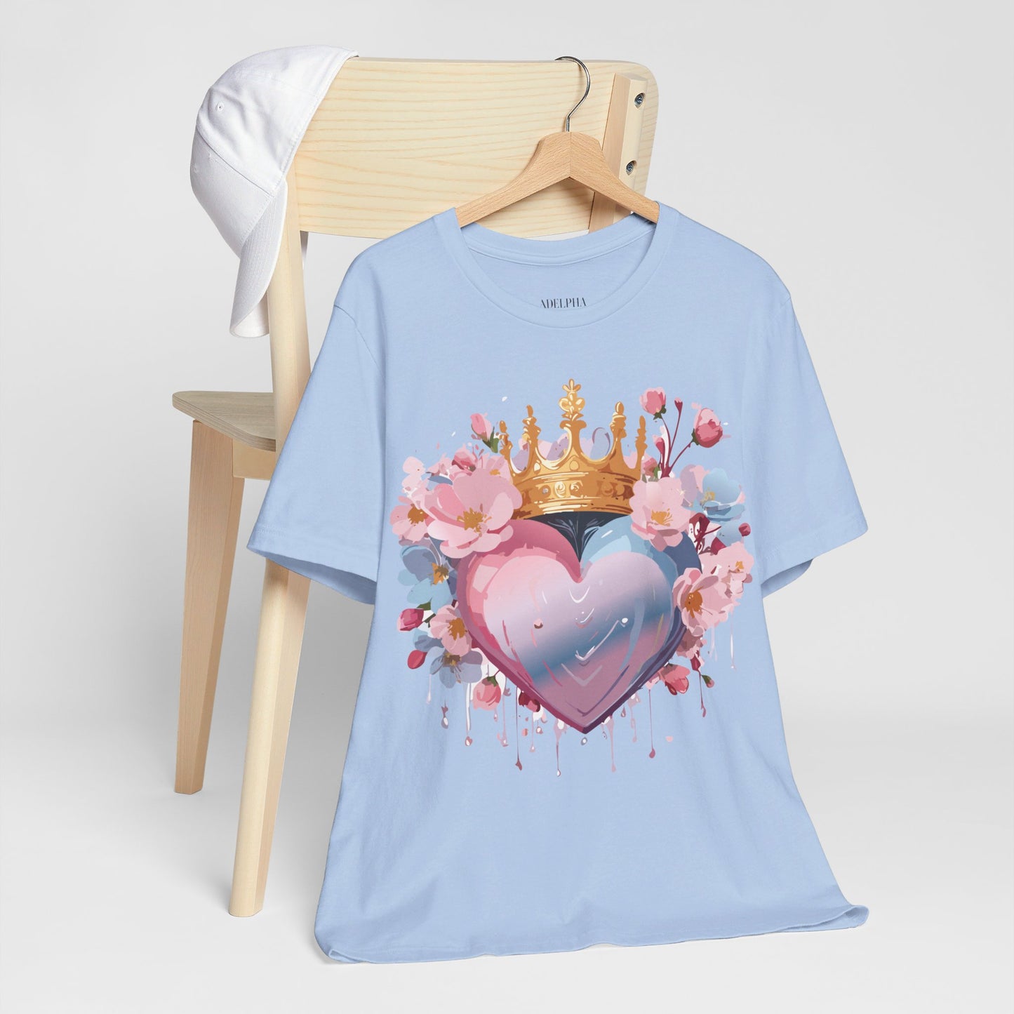 T-Shirt aus natürlicher Baumwolle – Love Story-Kollektion