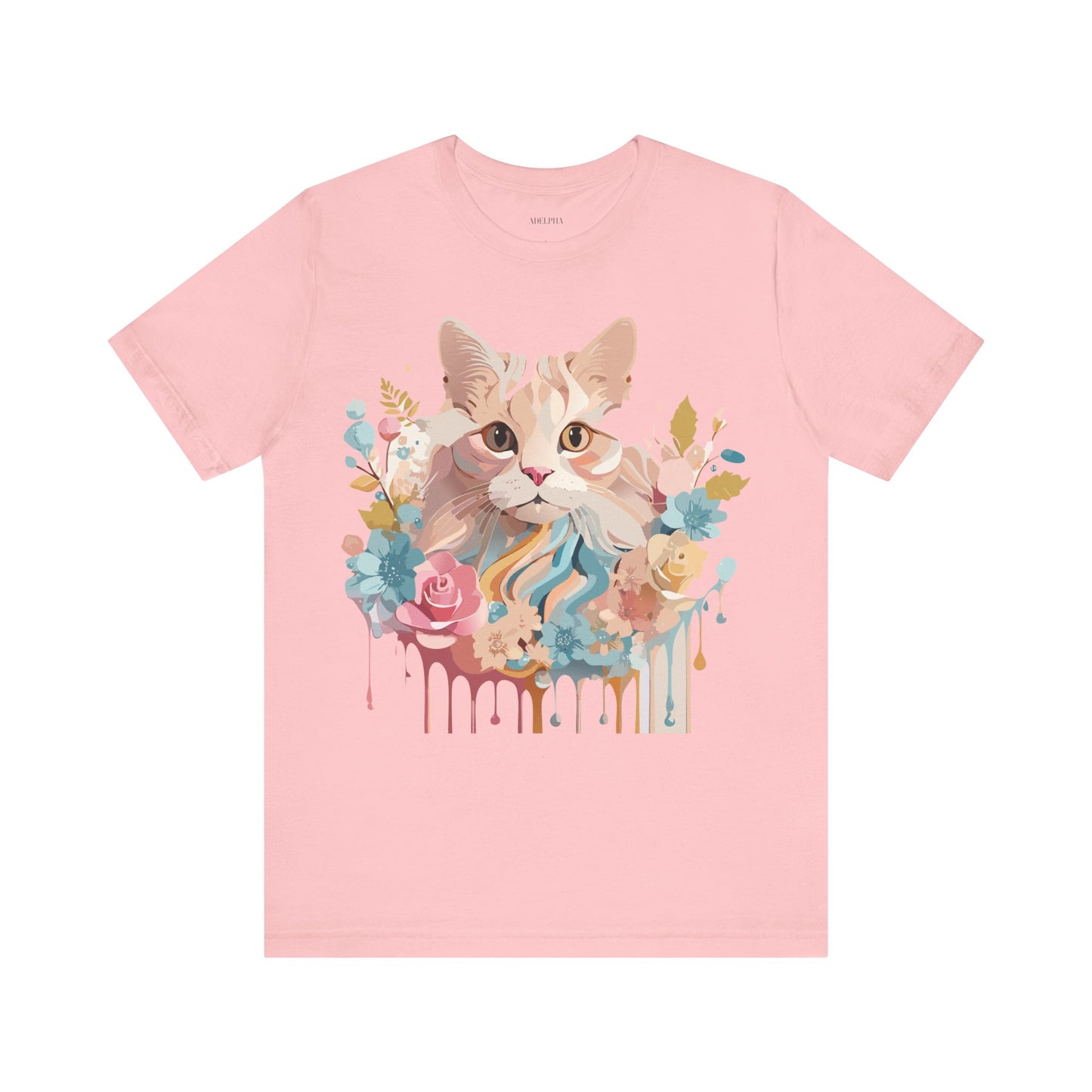 T-Shirt aus natürlicher Baumwolle mit Katze