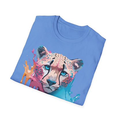 Unisex Cheetah Tee Softstyle Gildan 64000 100 Percent Cotton