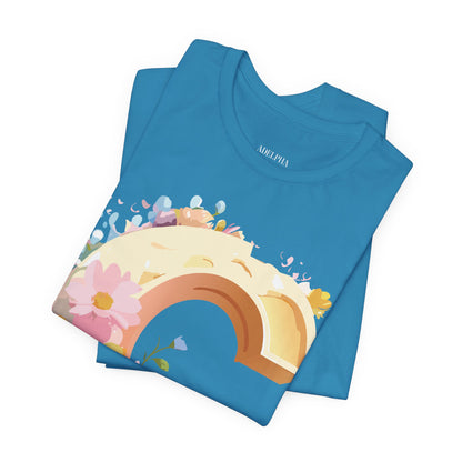 Natural Cotton Tee Shirt - Letters Collection - C Printify