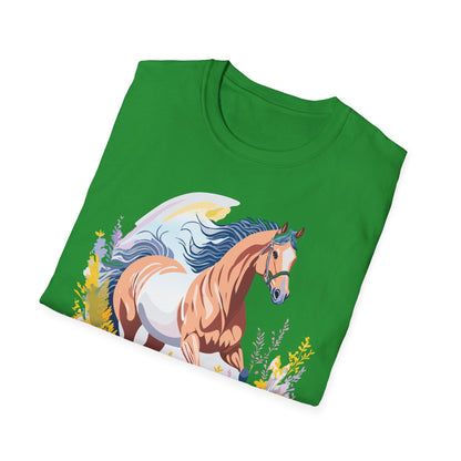 Horse Shirt Unisex Gildan Softstyle Tee 100 Ring Spun Cotton